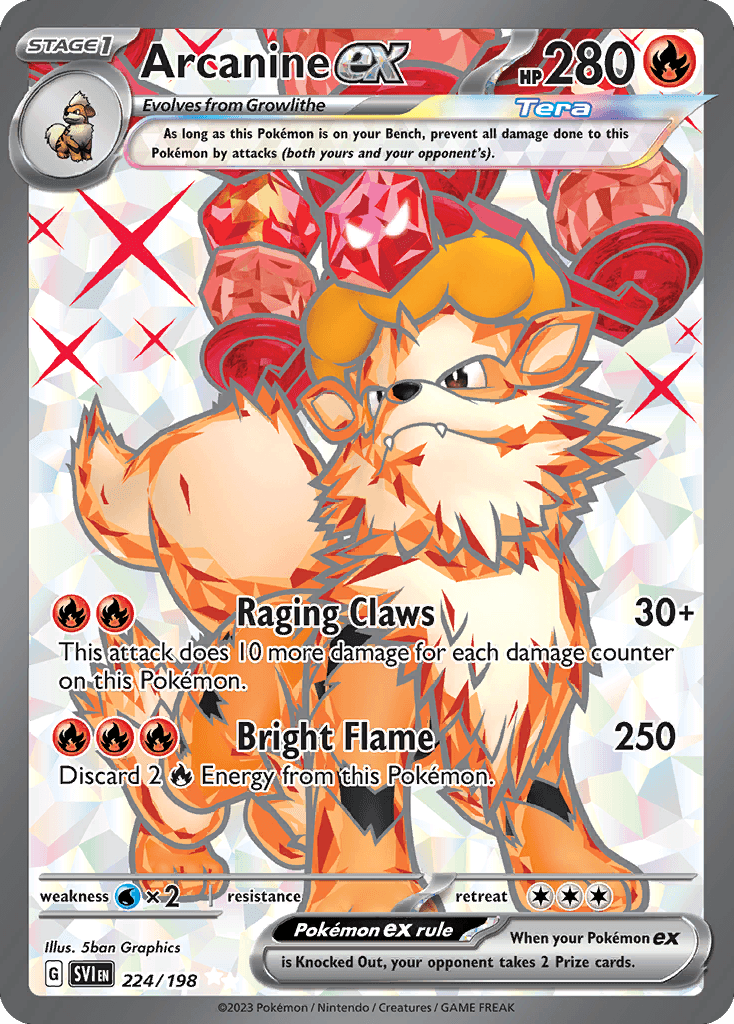 Arcanine ex Scarlet & Violet