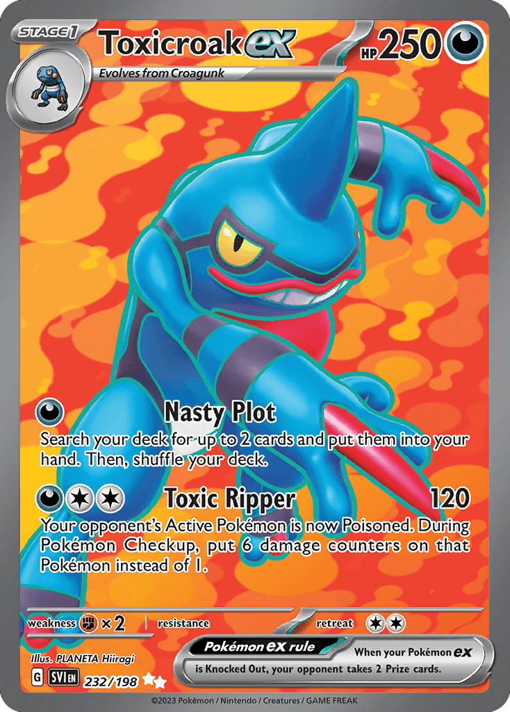 Toxicroak ex Scarlet & Violet