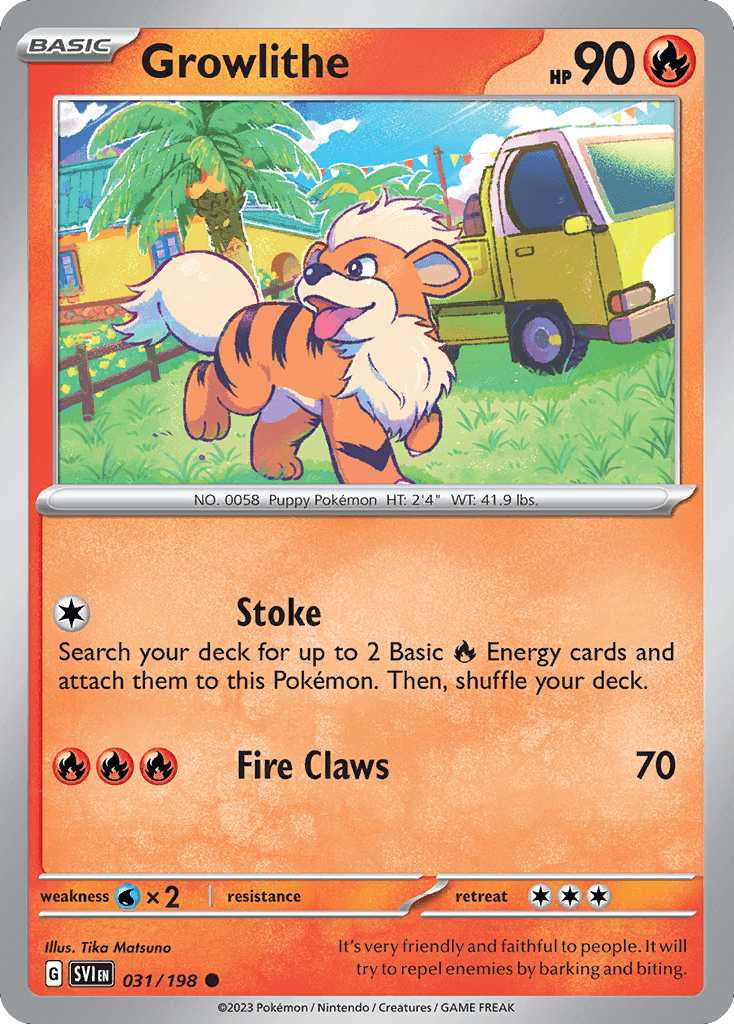 Growlithe Scarlet & Violet