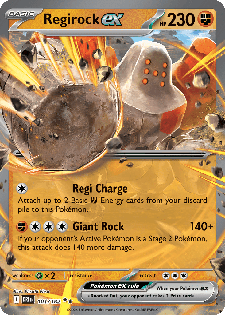 Regirock ex Destined Rivals