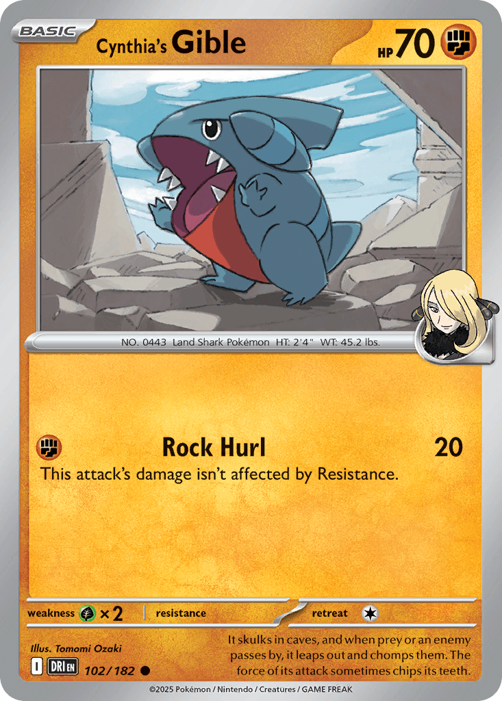 Cynthia's Gible Destined Rivals