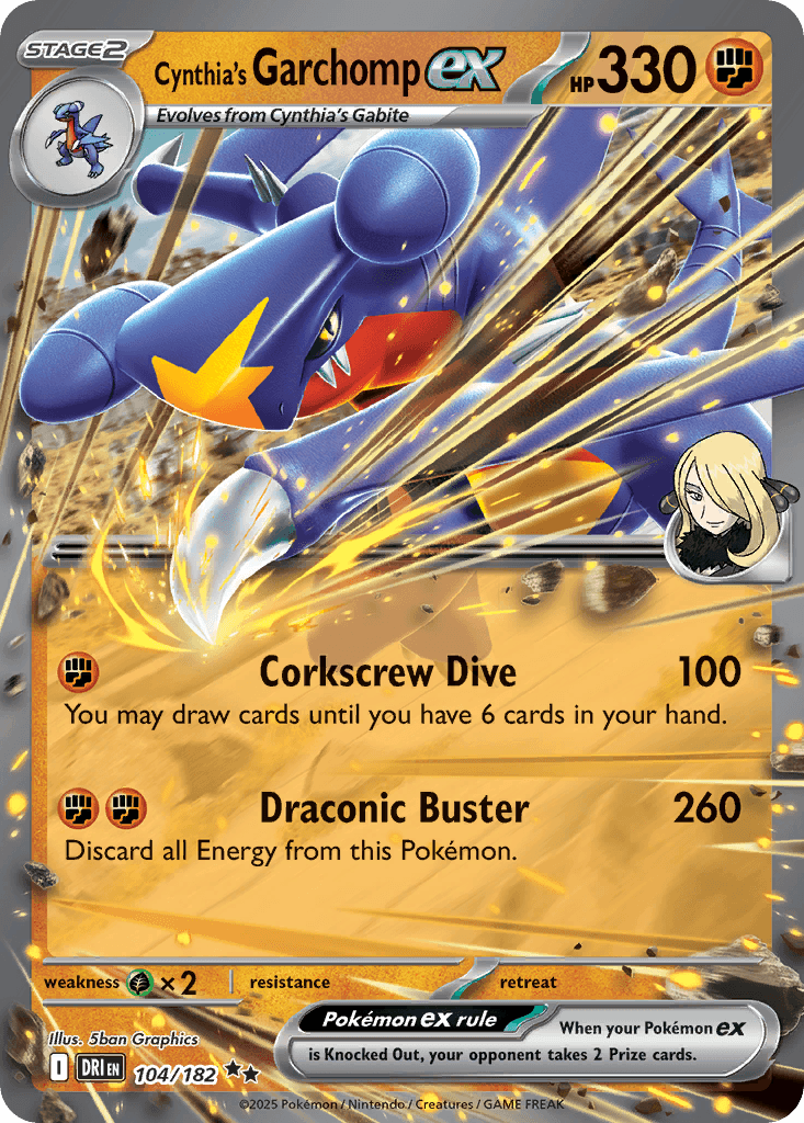 Cynthia's Garchomp ex Destined Rivals
