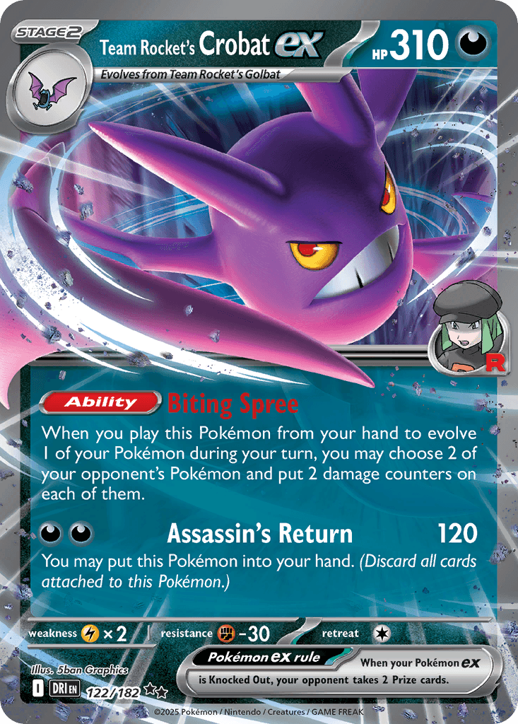 Team Rocket's Crobat ex Destined Rivals