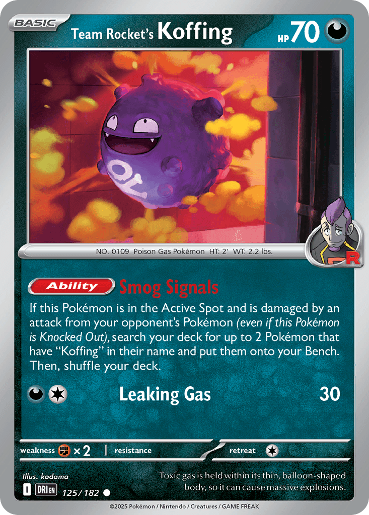 Team Rocket's Koffing Destined Rivals