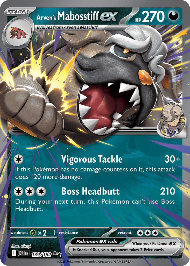 Arven's Mabosstiff ex Destined Rivals