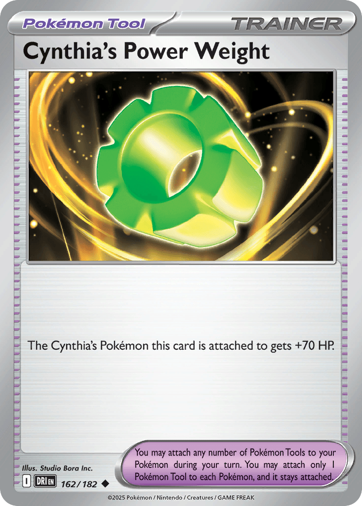 Cynthia's Power Weight Destined Rivals