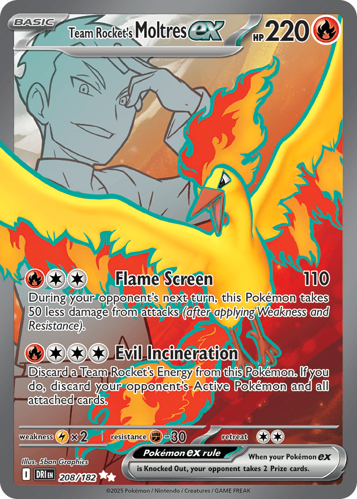 Team Rocket's Moltres ex Destined Rivals