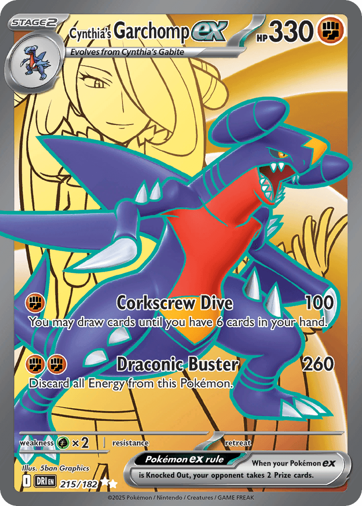 Cynthia's Garchomp ex Destined Rivals