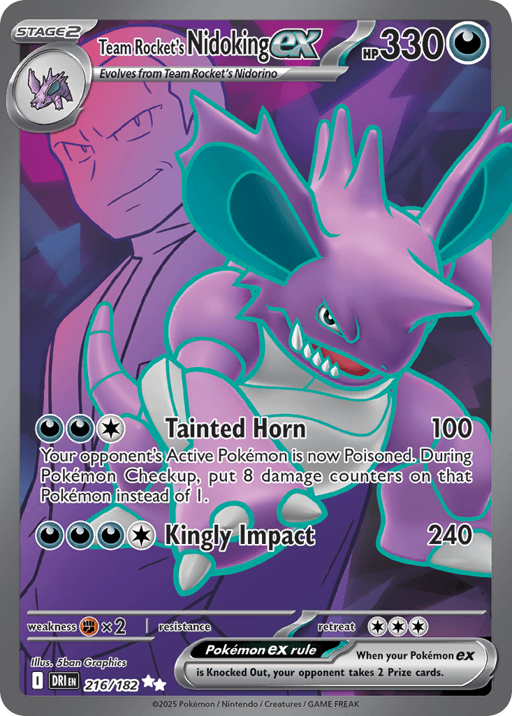 Team Rocket's Nidoking ex Destined Rivals