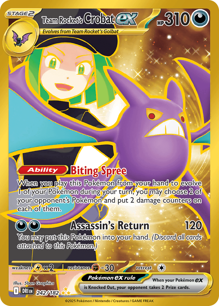 Team Rocket's Crobat ex Destined Rivals