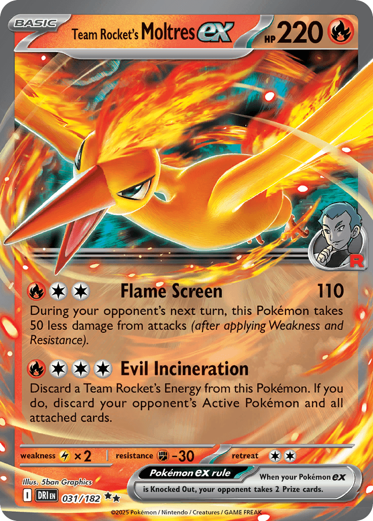 Team Rocket's Moltres ex Destined Rivals
