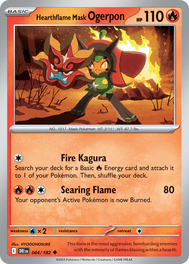 Hearthflame Mask Ogerpon Destined Rivals