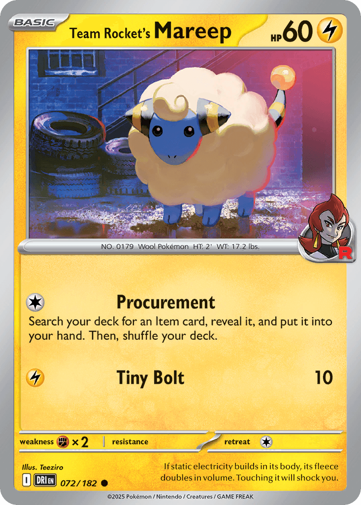 Team Rocket's Mareep Destined Rivals