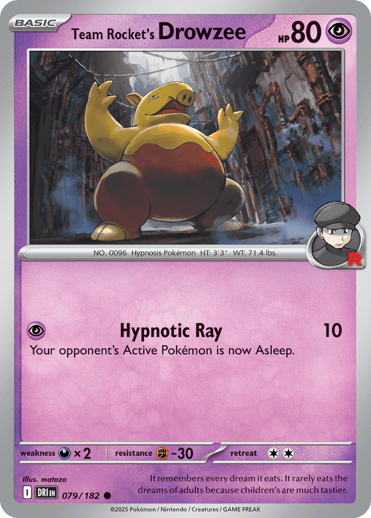 Team Rocket's Drowzee Destined Rivals
