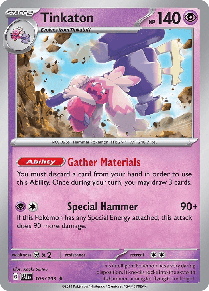 Tinkaton Paldea Evolved