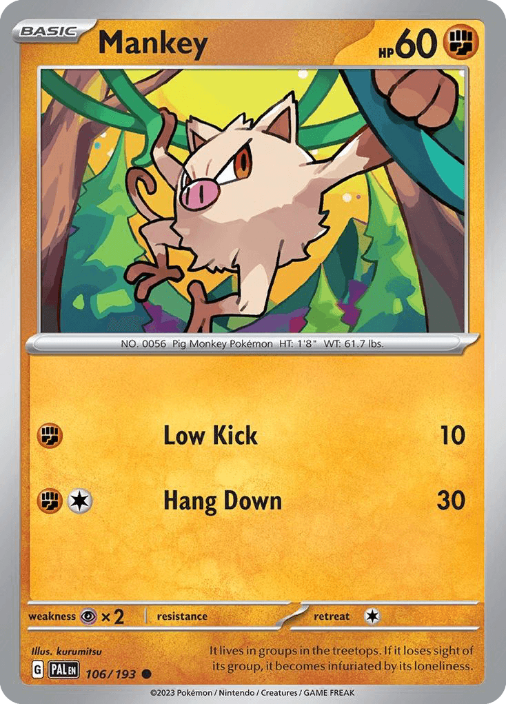 Mankey Paldea Evolved