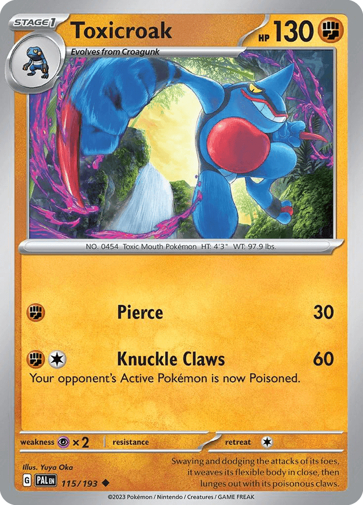 Toxicroak Paldea Evolved