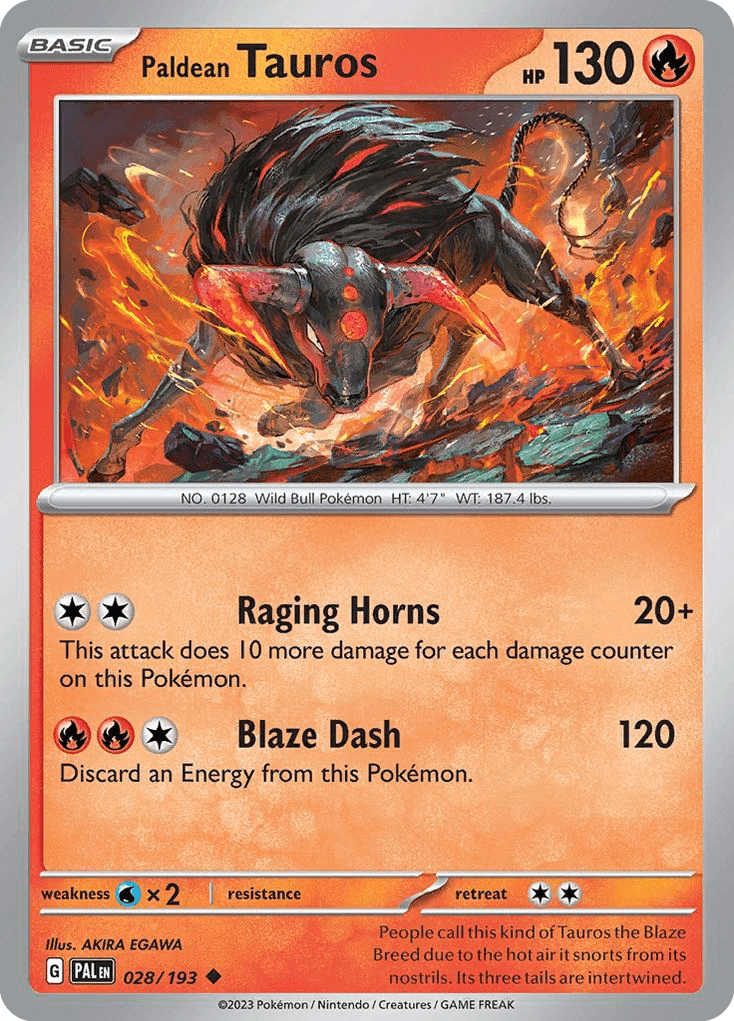 Paldean Tauros Paldea Evolved