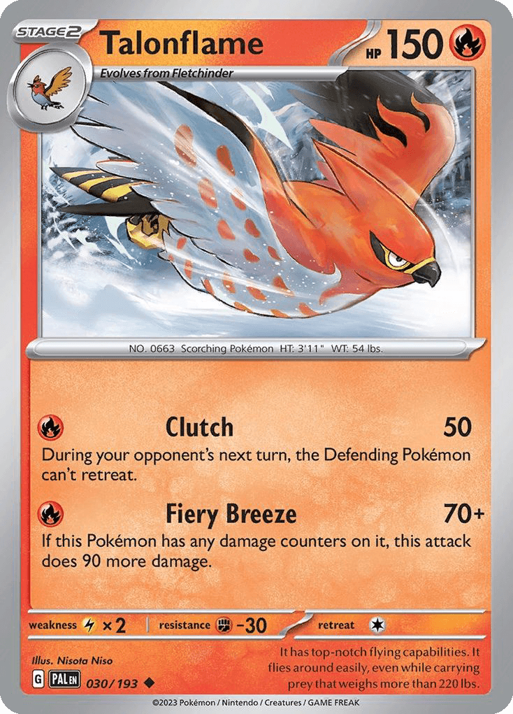 Talonflame Paldea Evolved