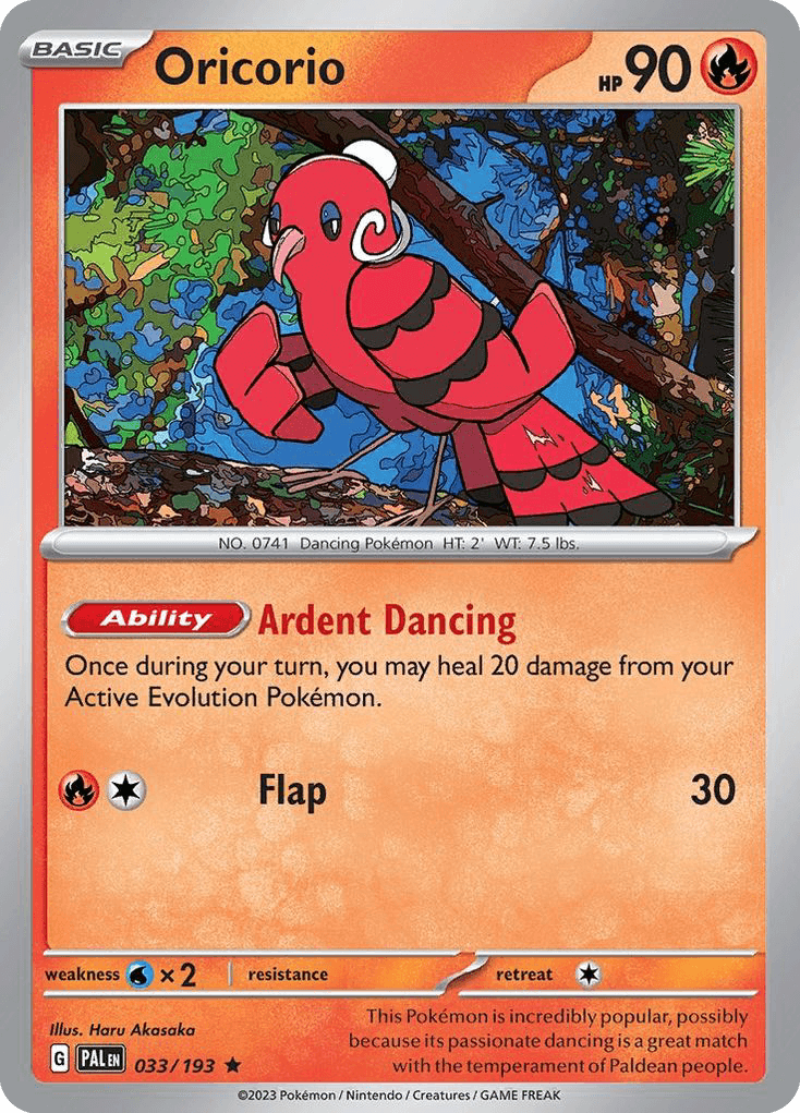 Oricorio Paldea Evolved