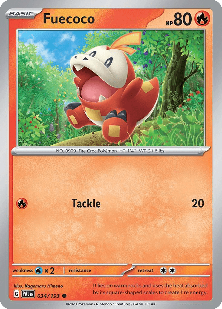 Fuecoco Paldea Evolved