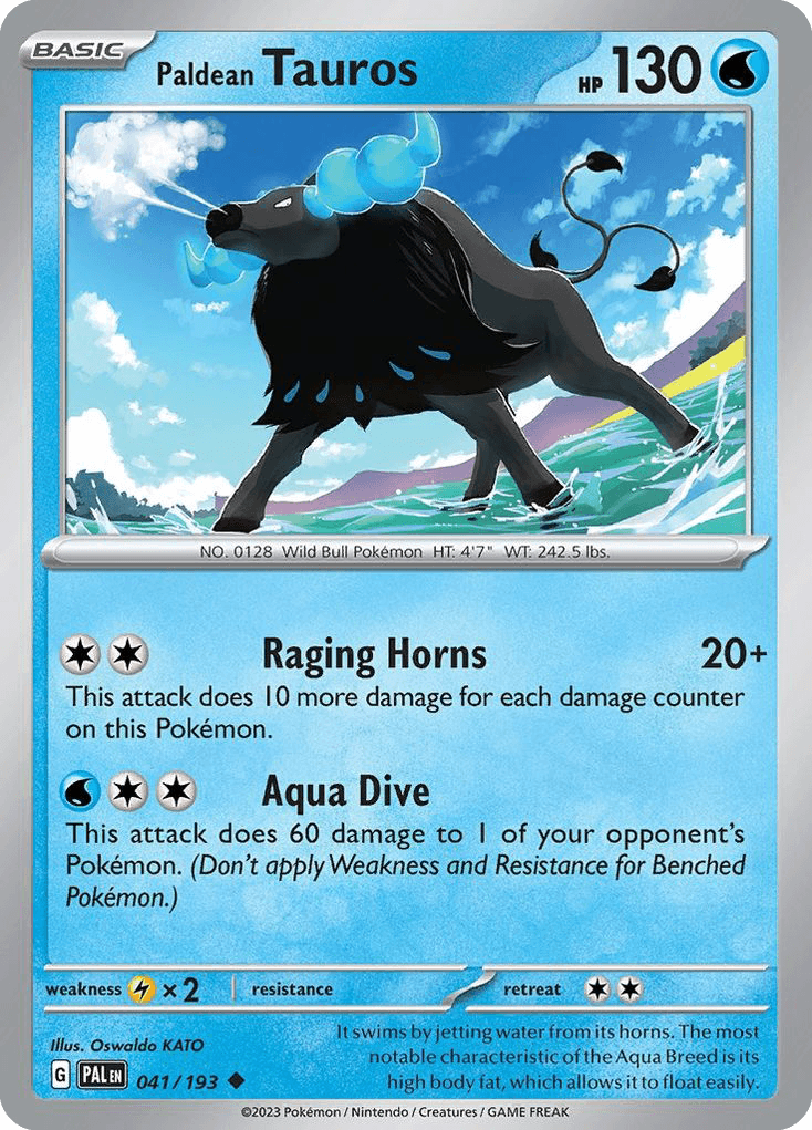 Paldean Tauros Paldea Evolved