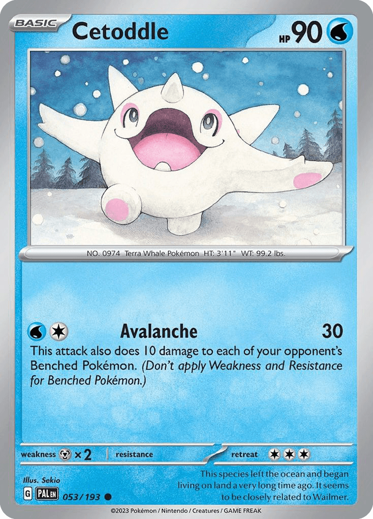 Cetoddle Paldea Evolved