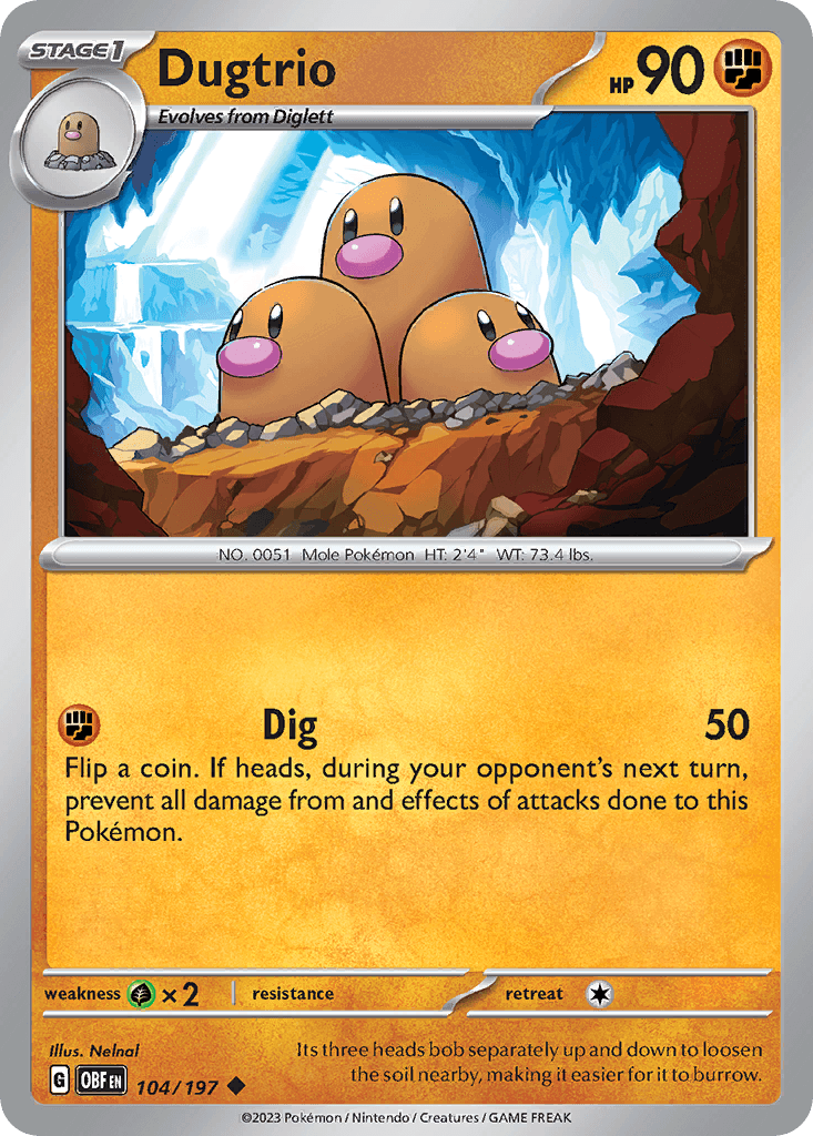 Dugtrio Obsidian Flames