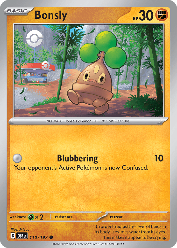 Bonsly Obsidian Flames