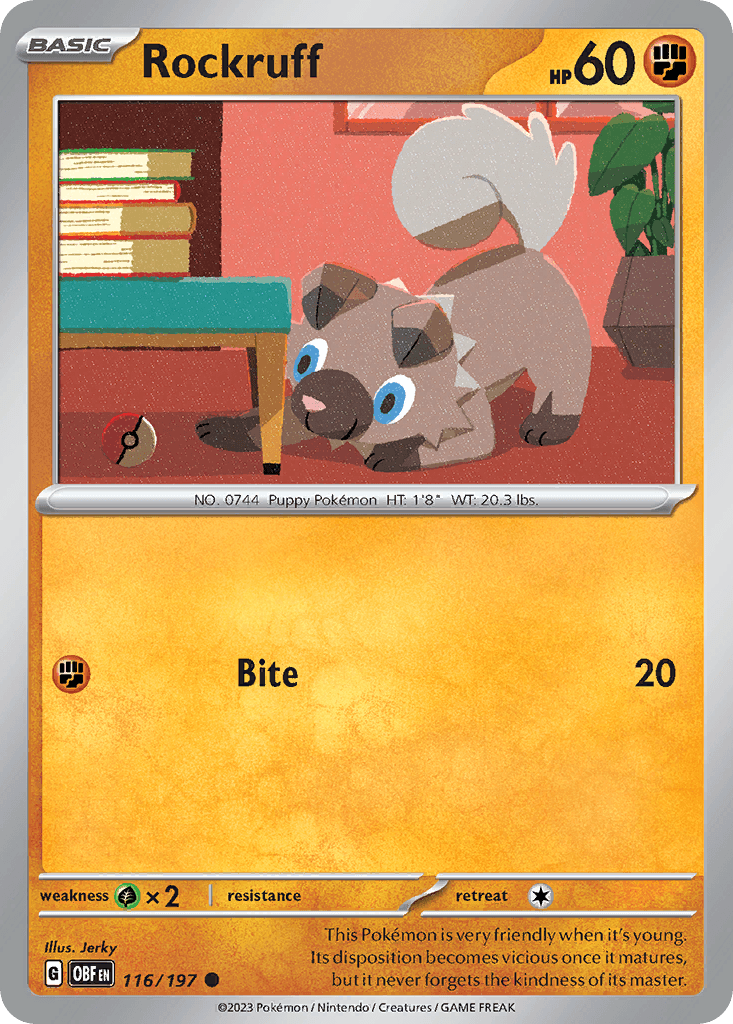 Rockruff Obsidian Flames