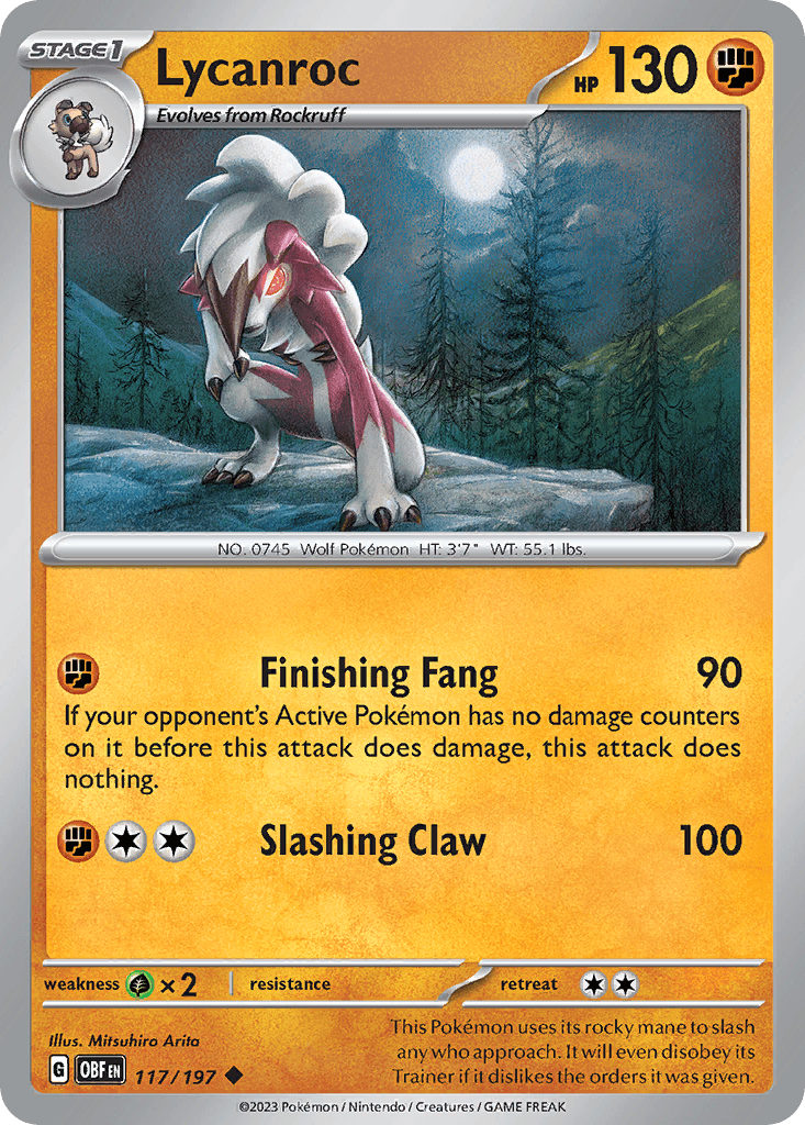 Lycanroc Obsidian Flames