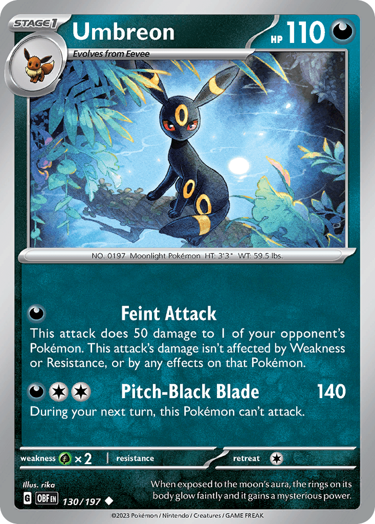 Umbreon Obsidian Flames