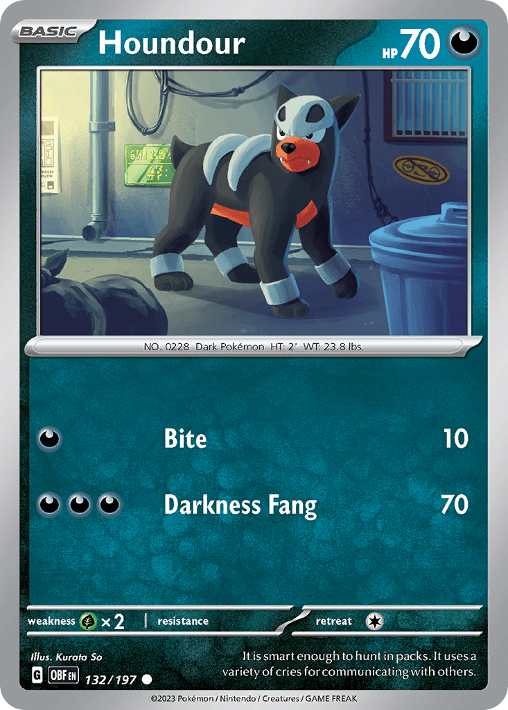 Houndour Obsidian Flames