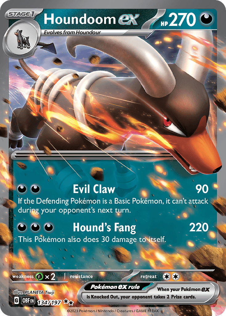 Houndoom ex Obsidian Flames