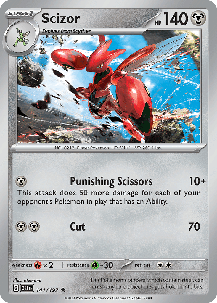 Scizor Obsidian Flames