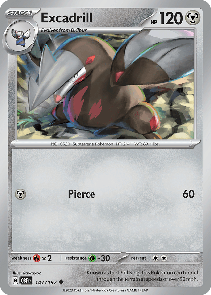 Excadrill Obsidian Flames