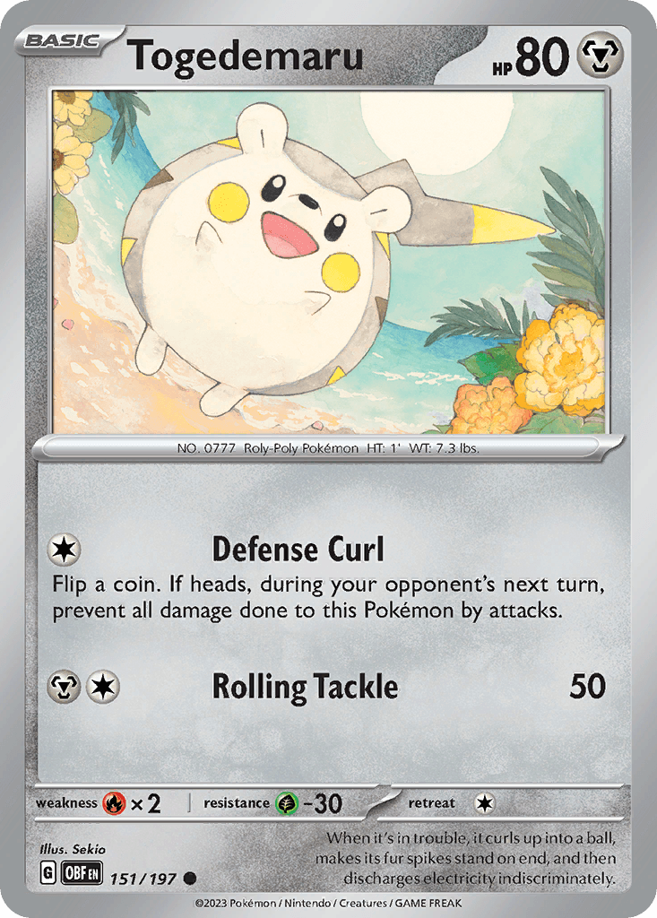 Togedemaru Obsidian Flames