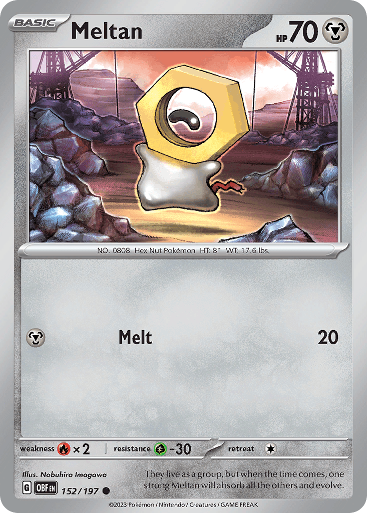 Meltan Obsidian Flames