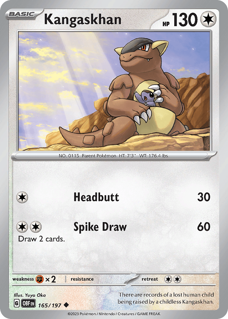 Kangaskhan Obsidian Flames