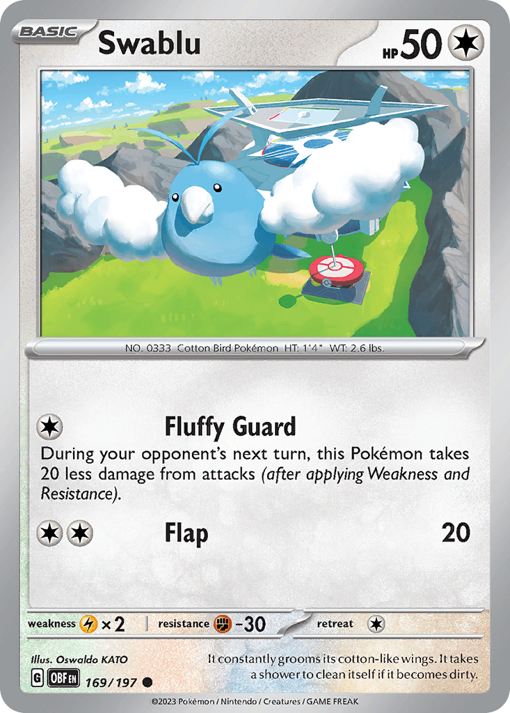 Swablu Obsidian Flames