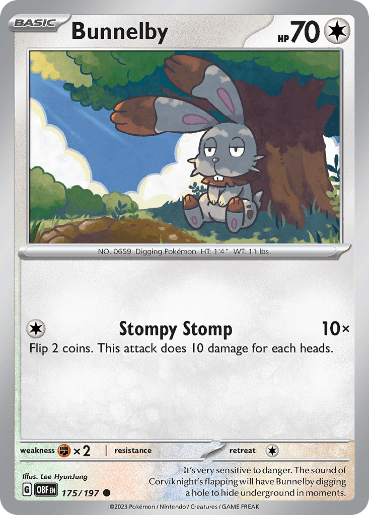 Bunnelby Obsidian Flames