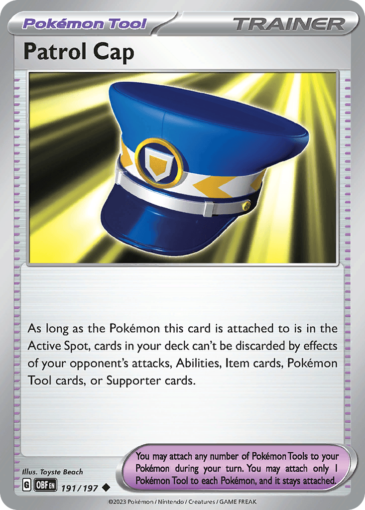 Patrol Cap Obsidian Flames
