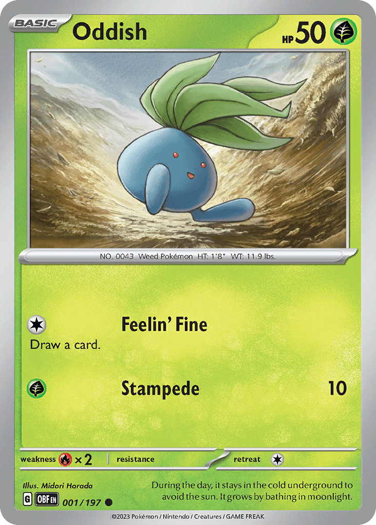 Oddish Obsidian Flames