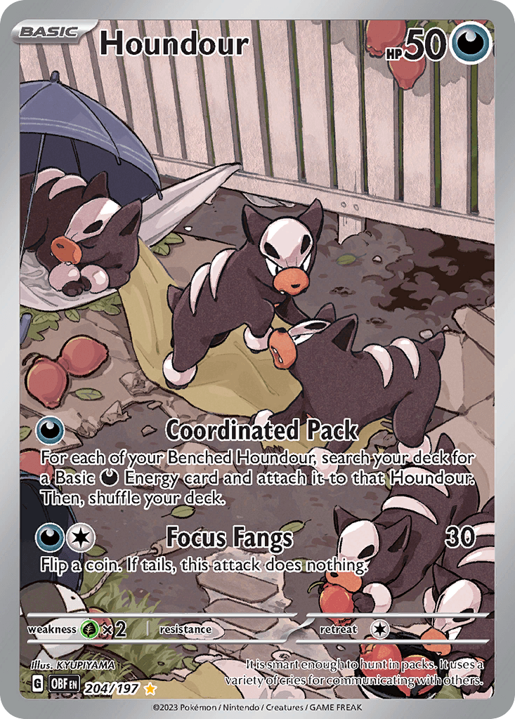 Houndour Obsidian Flames