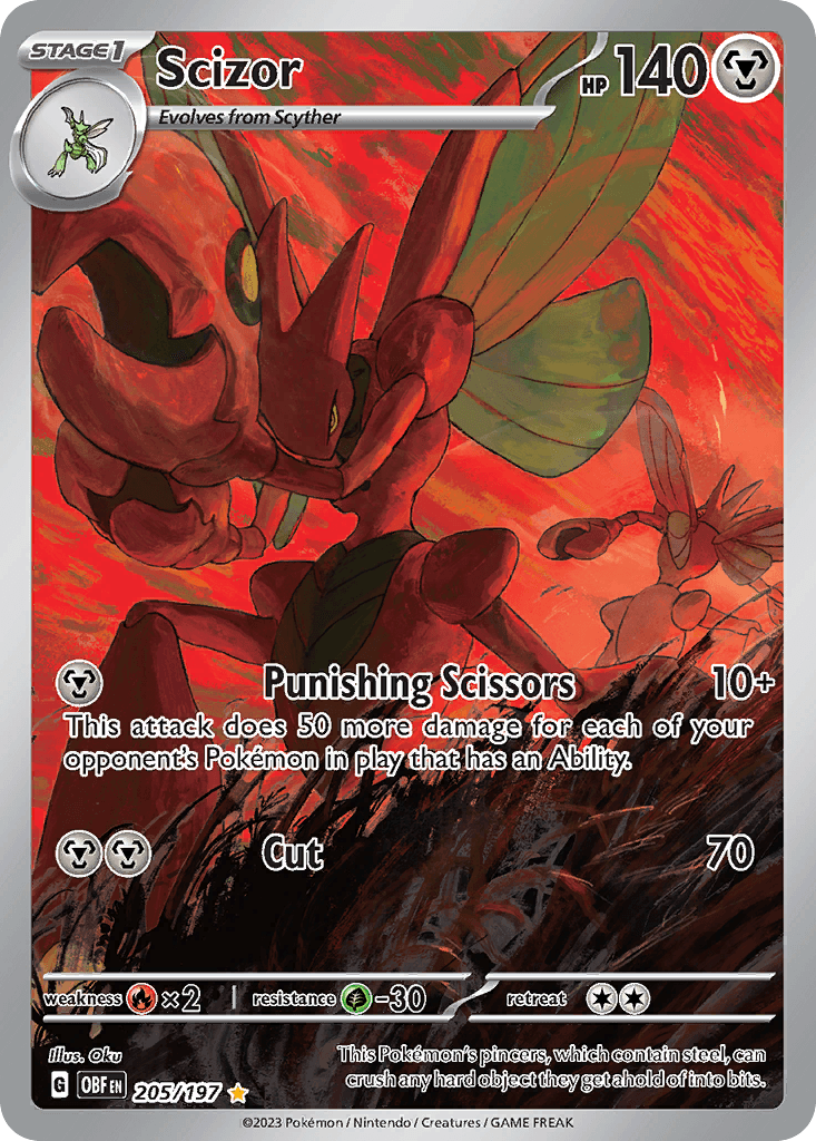 Scizor Obsidian Flames