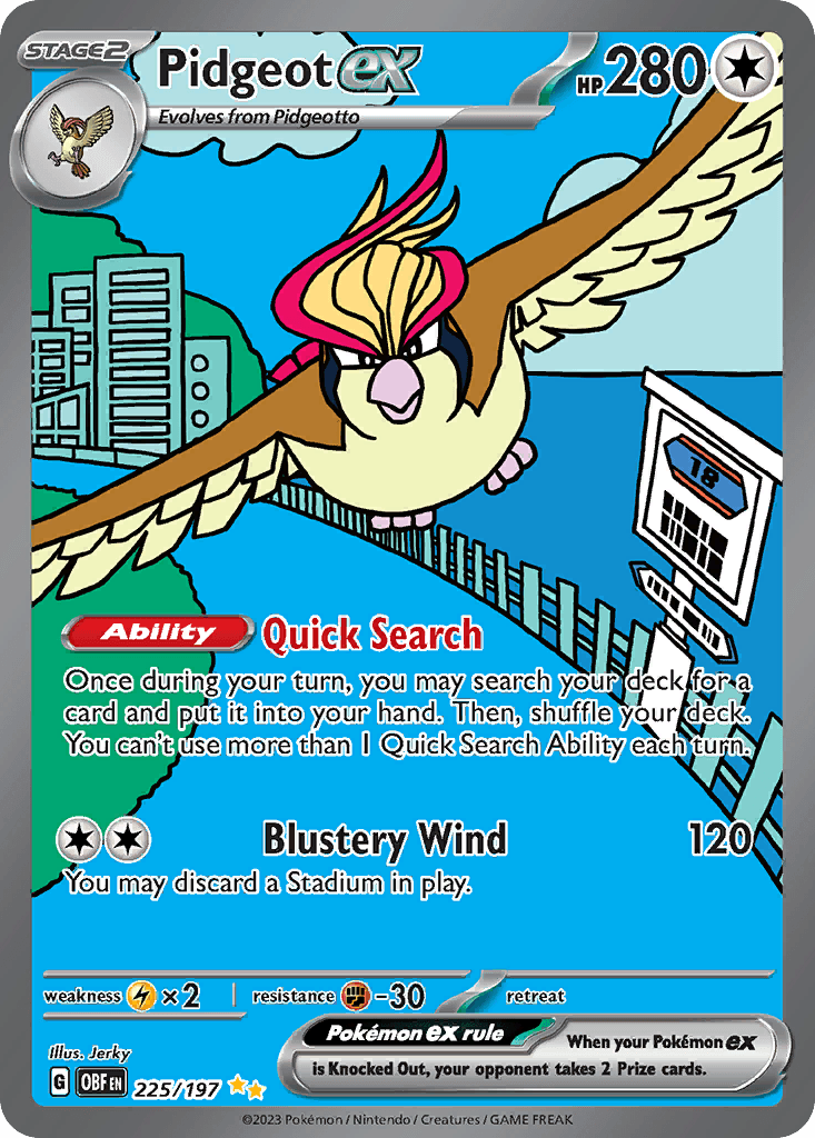 Pidgeot ex Obsidian Flames