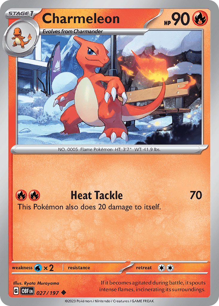 Charmeleon Obsidian Flames