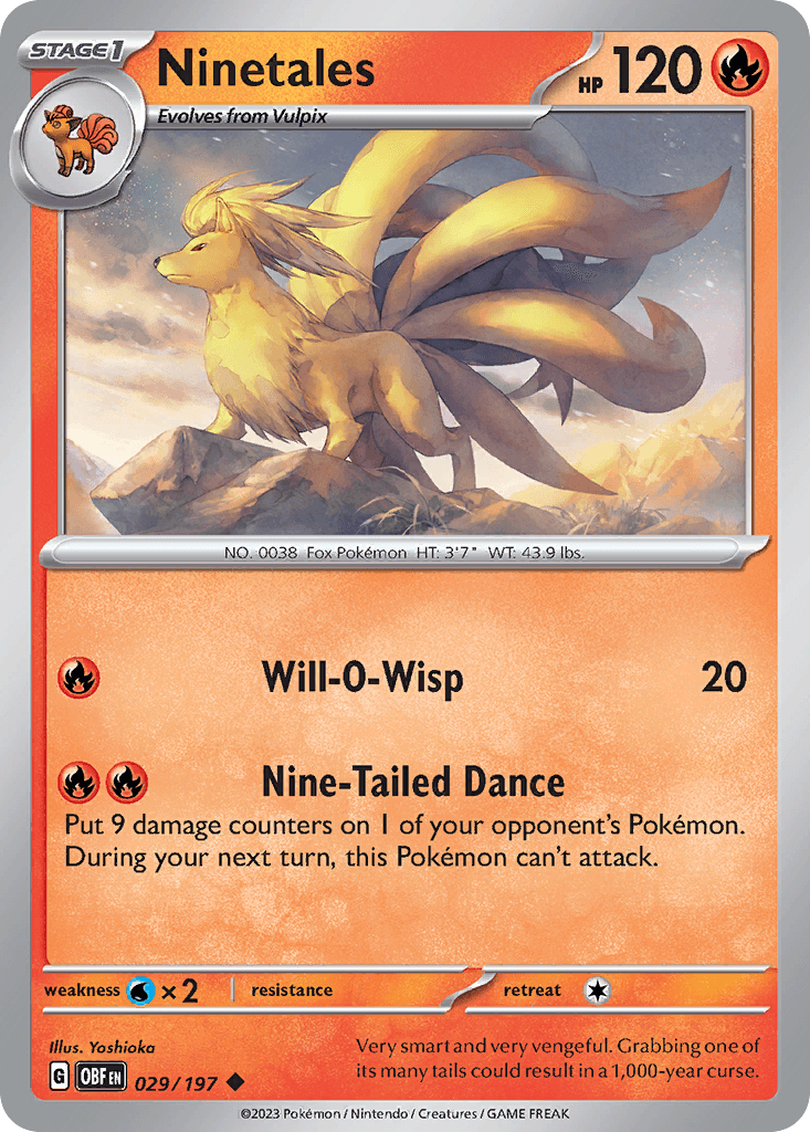 Ninetales Obsidian Flames