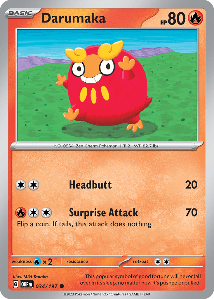 Darumaka Obsidian Flames