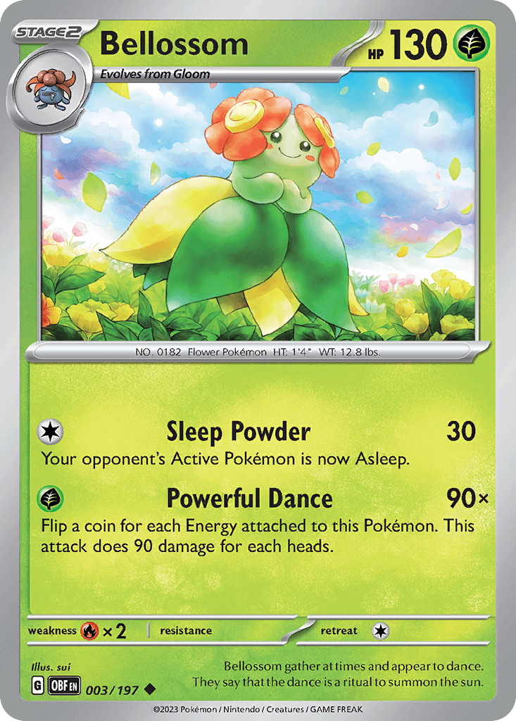 Bellossom Obsidian Flames